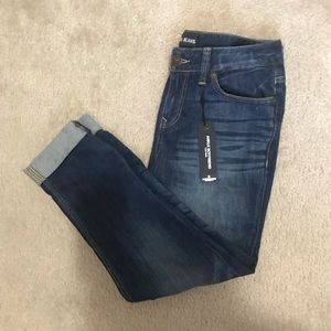 Express Low Rise Ankle Boyfriend Jeans